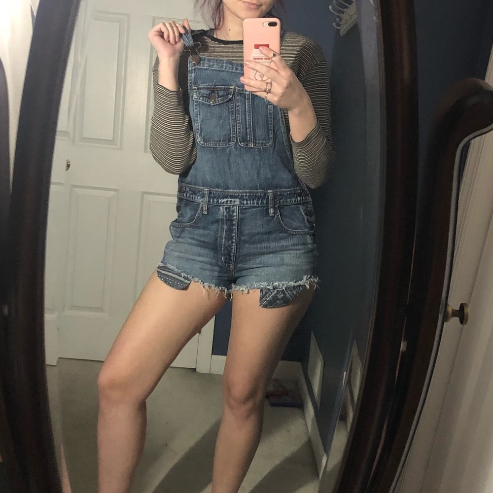 NWOT Denim overall short/ shortalls